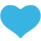 Blue Heart emoji on Google